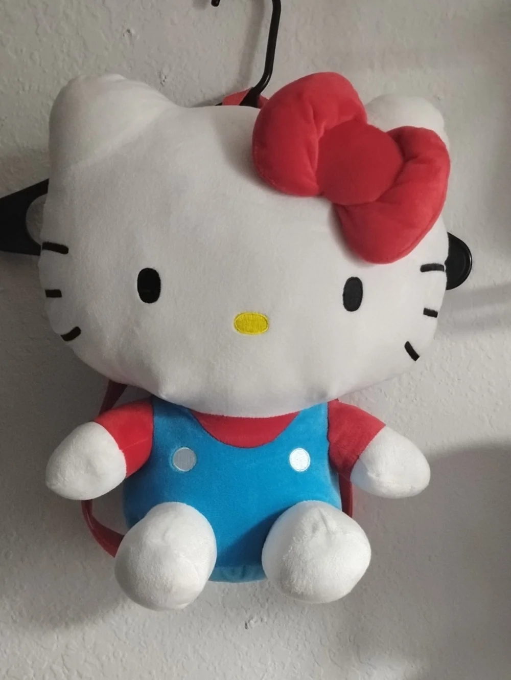 Hello Kitty Plush Backpack - White, Red & Blue Kids Toy